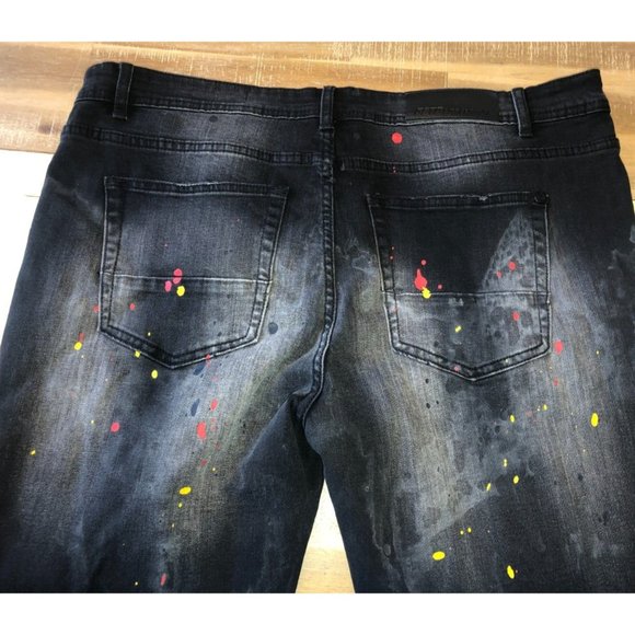 GFTDLA LOS ANGELES Jeans Denim Street Wear BROC BLACK JEANS NWT 36X32 NWT 94.99 - Picture 11 of 11